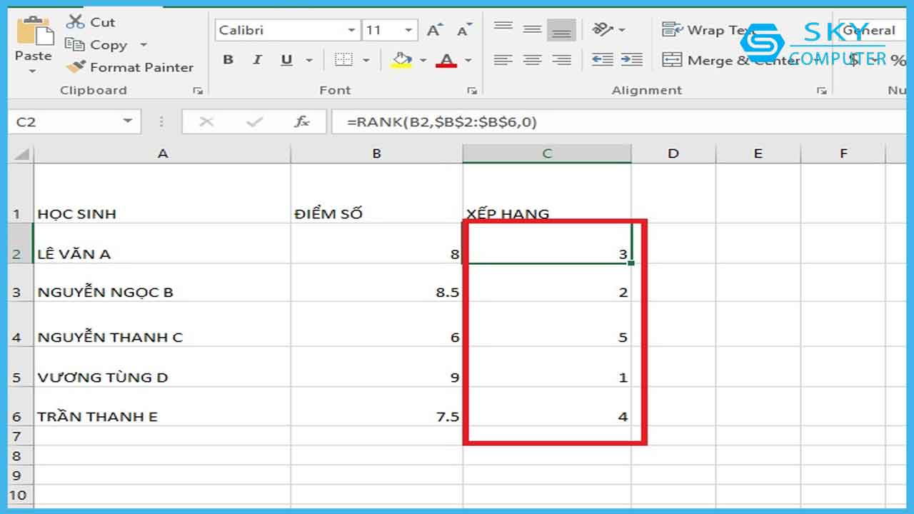 ham-rank-va-cong-thuc-ham-rank-huong-dan-tao-ham-rank-trong-excel-de-xep-hang-du-lieu-chi-trong-nhay-mat_4