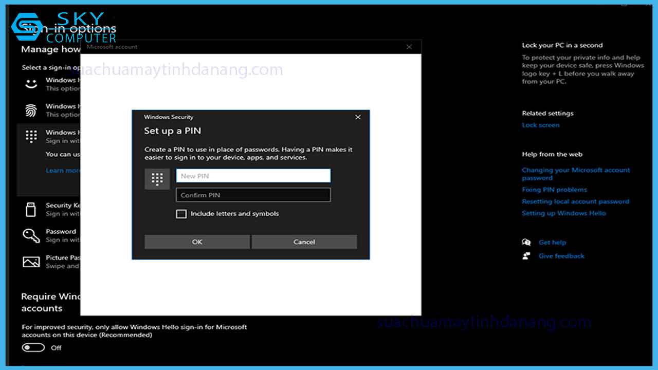 Hướng dẫn cách cài đặt và thay đổi mật khẩu cho máy tính Win 10 bằng Microsoft Account
