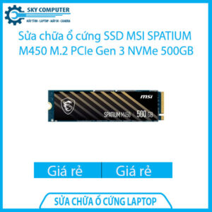 Sửa chữa ổ cứng SSD MSI SPATIUM M450 M.2 PCIe Gen 3 NVMe 500GB