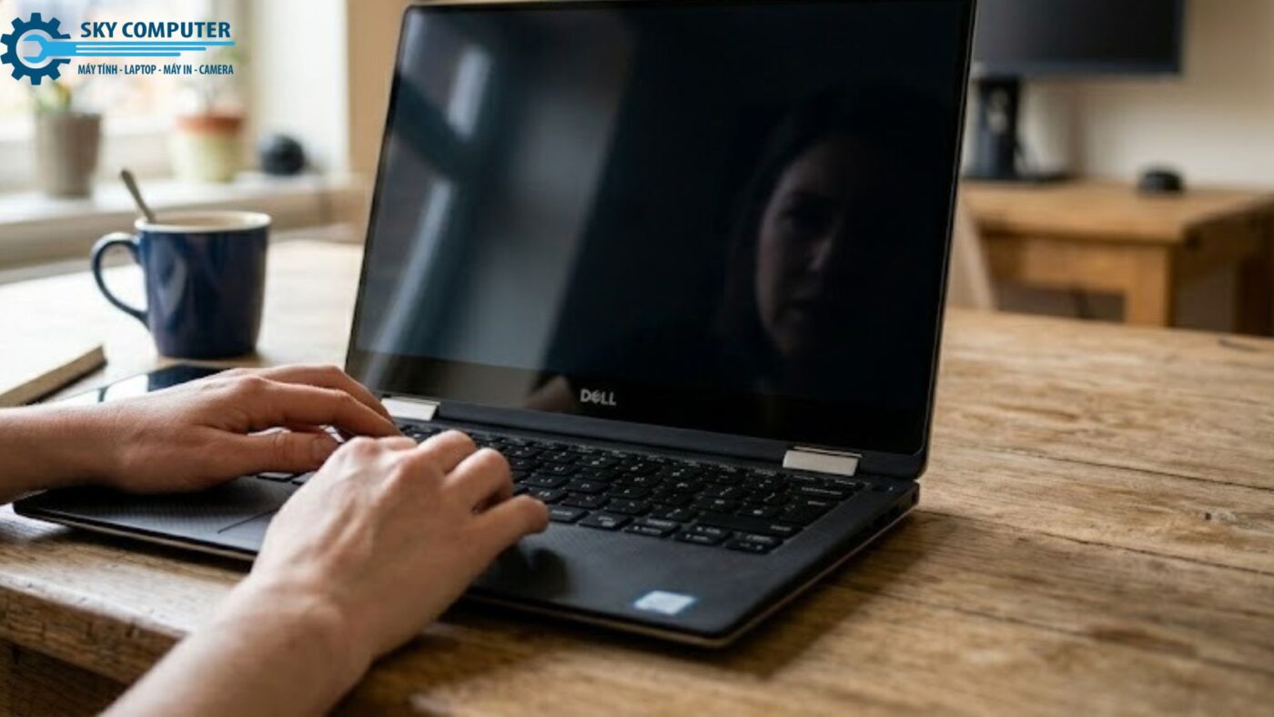 Laptop đang dùng tự nhiên mất hình